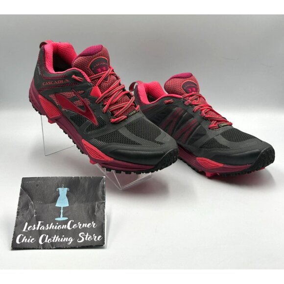 NWOB Brooks Women's Gray Pink Cascadia 11 GTX Trail Running Shoes Size 10 3131 - Picture 10 of 16